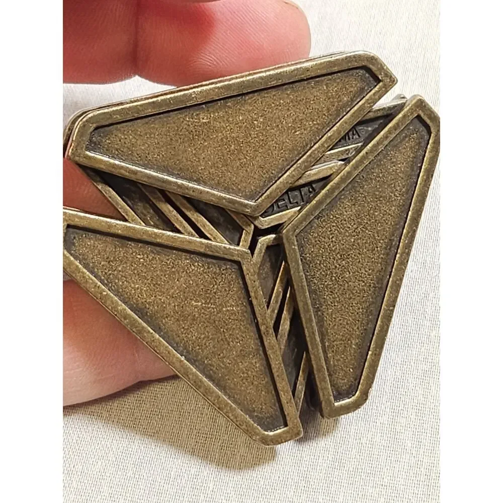 Geometric Shape Magic Toy Zinc Alloy Triangle Model Metal Puzzle Game